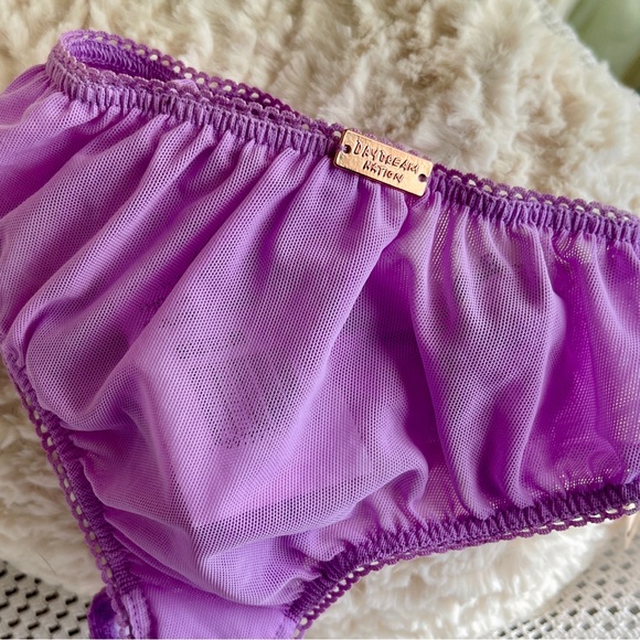 💜 Daydream Nation Purple LA Gin N Tonic Brazilian Cut Bikini Panty Panties NWT - Picture 4 of 9